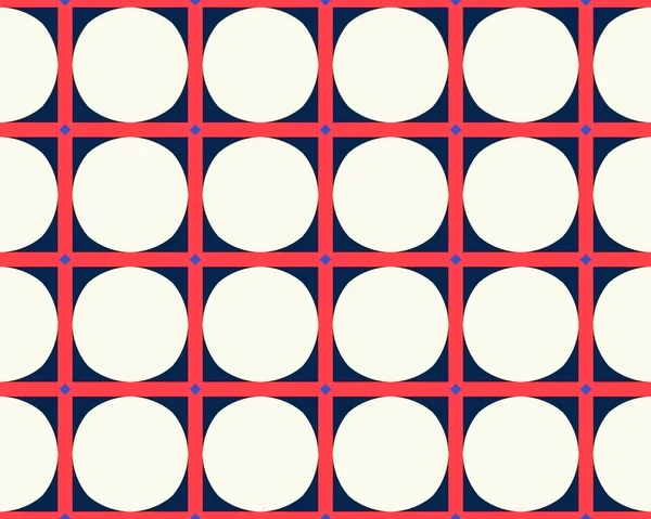 Μια Απρόσκοπτη Απεικόνιση Των Πλακιδίων Μοτίβο Του Τετραγώνου Και Του — Φωτογραφία Αρχείου