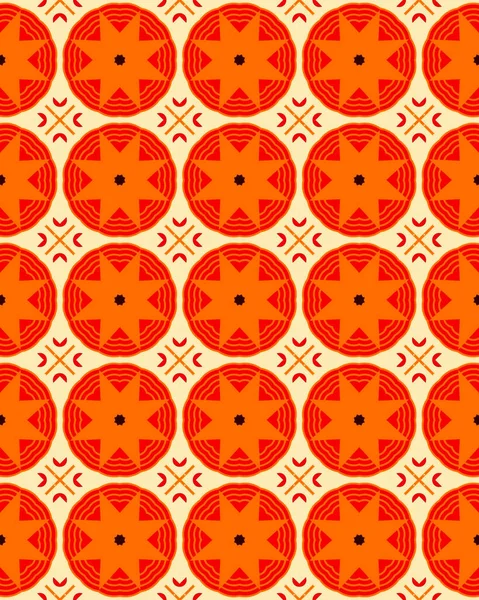 오렌지 빨간색 기하학적 — 스톡 사진