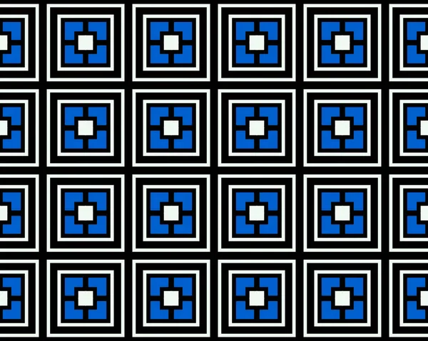 Γεωμετρική Μαύρη Και Μπλε Γραμμή Υφή Επαναλαμβάνει Ένα Σύγχρονο Μοτίβο — Φωτογραφία Αρχείου