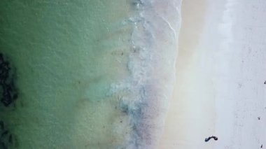 Afrika, Zanzibar 'da güzel bir kumlu sahil manzarası