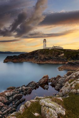 Wicklow Head Lighthous 'un güzel hava manzarası