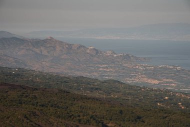 Etna, Catania, Sicilya, İtalya 'da güzel bir dağ manzarası