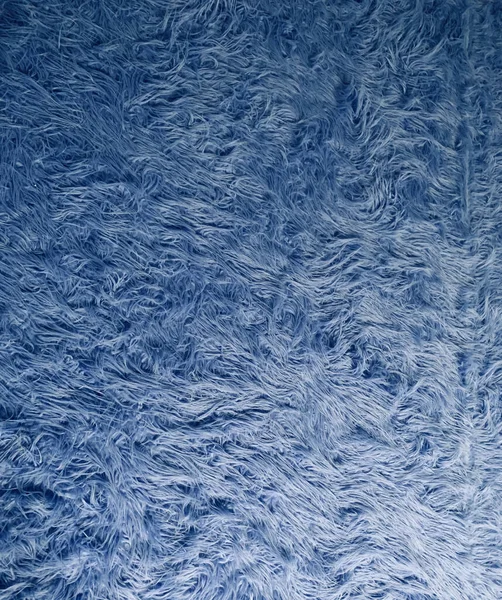 Крупный План Голубой Пушистой Шерстяной Текстуры — стоковое фото