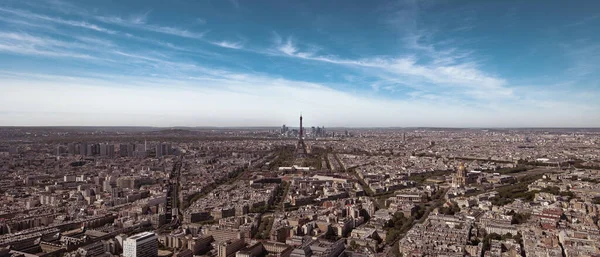 Eine Panoramaaufnahme Von Paris Mit Seinen Dichten Gebäuden Und Dem — Stockfoto