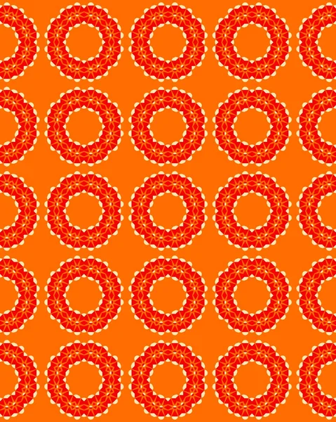 Ein Abstraktes Geometrisches Muster Nahtlose Illustration Mit Orangefarbener Farbe Korallenfarbig — Stockfoto