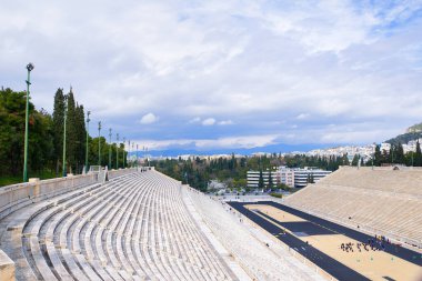 Panathinaiko Stadyumu Atina, Yunanistan (ilk modern Olimpiyat oyunlarına ev sahipliği 1896 yılında), olarak da bilinen iyi mermer taş anlamına gelir Kalimarmaro