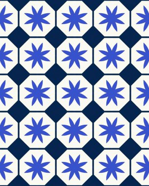 Arkaplan veya duvar kağıdı için pürüzsüz bir kiremit deseni çizimi