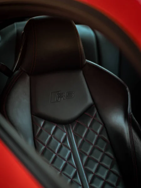 Primer Plano Del Asiento Audi — Foto de Stock