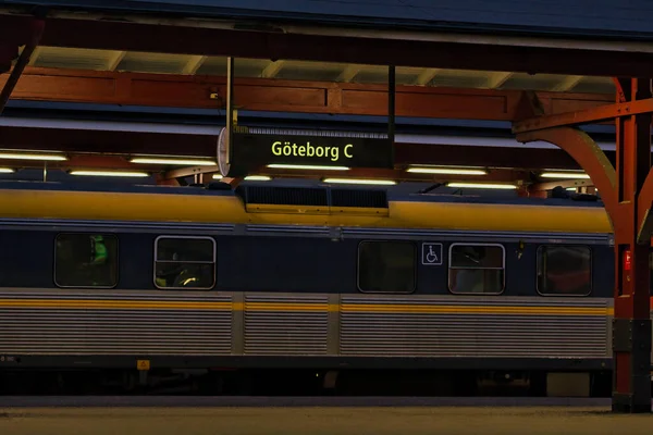 用Goteborg C书写的火车特写 — 图库照片
