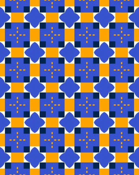 Una Representación Fondo Patrón Azulejos Sin Costura Colores — Foto de Stock