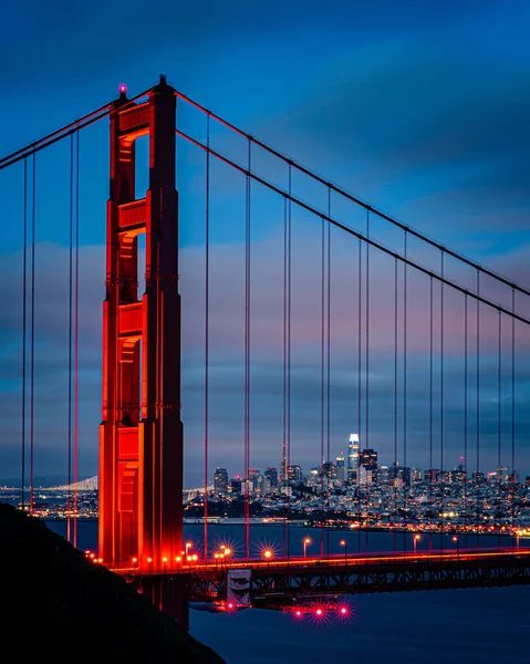 Plan Vertical Golden Gate Bridge Aux États Unis — Photo