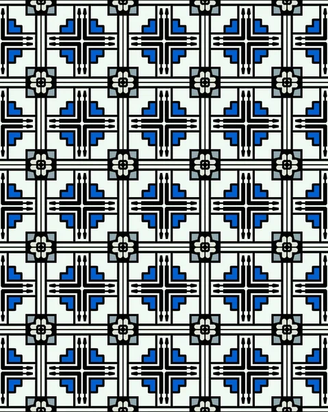 Uma Ilustração Perfeita Padrão Azulejo Para Fundo Papel Parede — Fotografia de Stock