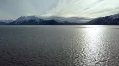 Anchorage, Alaska 'da Turnagain' ın güzel bir manzarası.