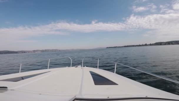 Ein Schöner Blick Auf Den Bodensee Yachtfahrt — Stockvideo