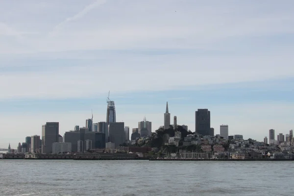 Skyline San Francisco Captured Sea — Stock Photo, Image