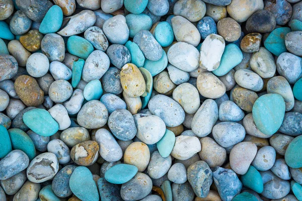 Top View Colorful Pebbles Texture Background — Stock Photo, Image