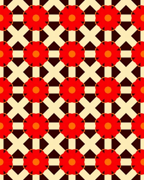 Μια Αφηρημένη Γεωμετρική Εικόνα Τέχνη Μοτίβο Χωρίς Ραφή Πορτοκαλί Χρώμα — Φωτογραφία Αρχείου