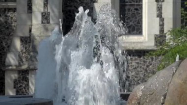 Kopenhag 'da Gefion-Brunnen Gefionspringvandet nahe dem Kastell von Kopenhagen Daenemark' ta