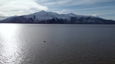 Anchorage, Alaska 'da Turnagain' ın güzel bir manzarası.