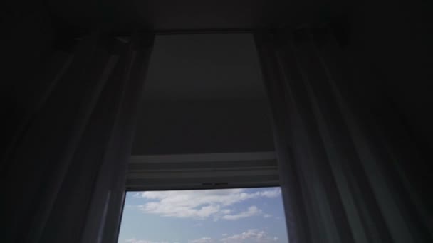 Vacker Utsikt Över Havet Från Balkongen — Stockvideo