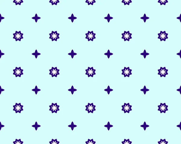 Bezešvé Vzor Geometrické Modré Barvě Ornamentální Styl — Stock fotografie