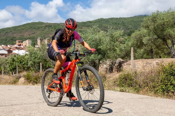 Cyclists Participate Tough Mountain Mtb Challenge Desafio Conquista Vera Runs — Stock Photo, Image