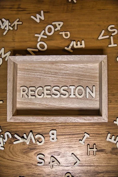 Amerikaanse Economie Waarschijnlijk Weg Naar Een Recessie Dit Eenvoudige Beeld — Stockfoto