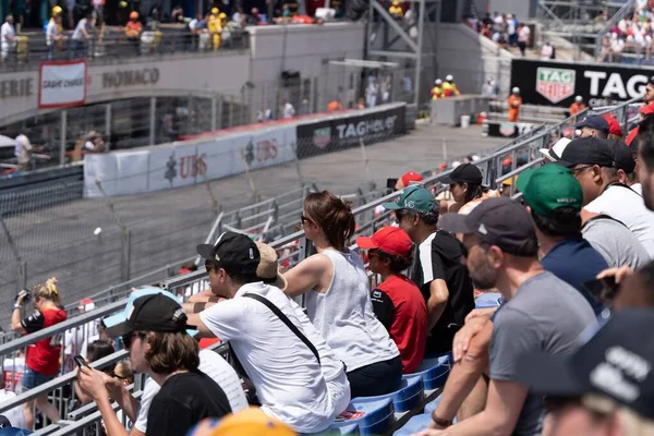 Uma Visão Das Pessoas Durante Sessão Sábado Fp2 Fp3 Qualificação — Fotografia de Stock