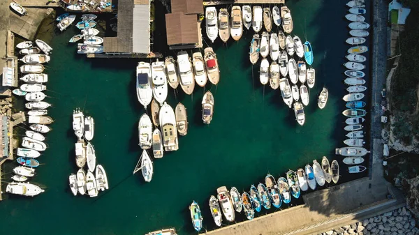 Верхний Вид Лодок Гавани Италии — стоковое фото