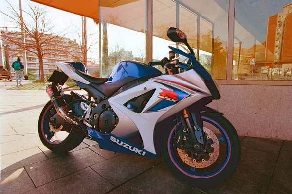 Clásica Moto Vía Rápida Suzuki Gsx — Foto de Stock