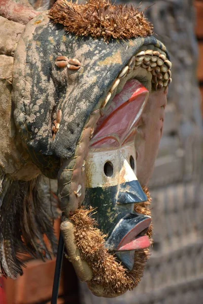 african masks made from wood in Africa