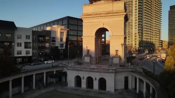 Una Splendida Vista Sulla Città Atlanta Skyline Sera — Video Stock