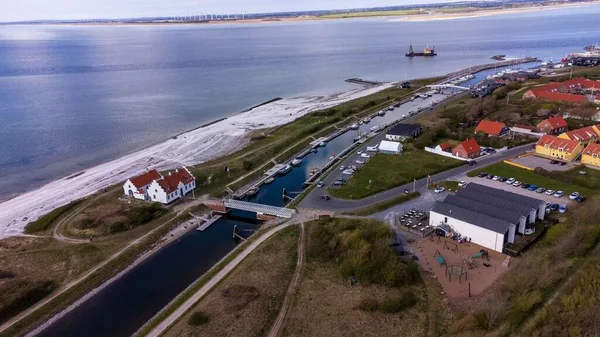 Historisches Gebäude Des Limfjord Museums Zwischen Dem Kanal Frederik Vii — Stockfoto