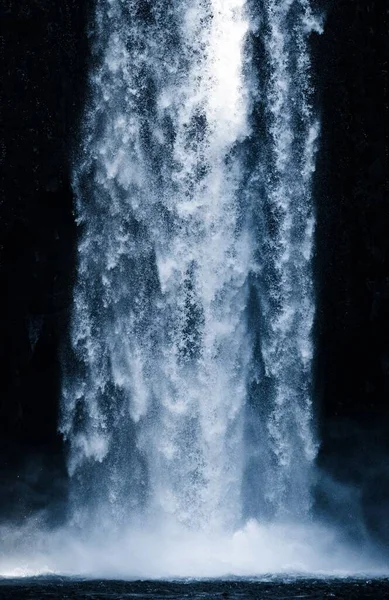 Bevroren Abiqua Waterval Winter Oregon Verticaal — Stockfoto