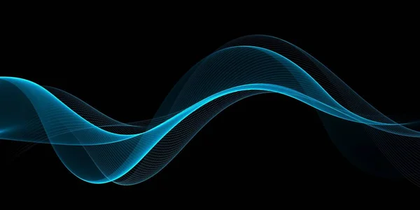 Όμορφη Αφηρημένη Φόντο Ροή Γραμμή Του Πλέγματος Δυναμικά Κύματα — Φωτογραφία Αρχείου