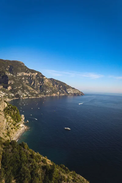 Vertical Aerial View Beautiful Coast Italy — Stock Photo, Image