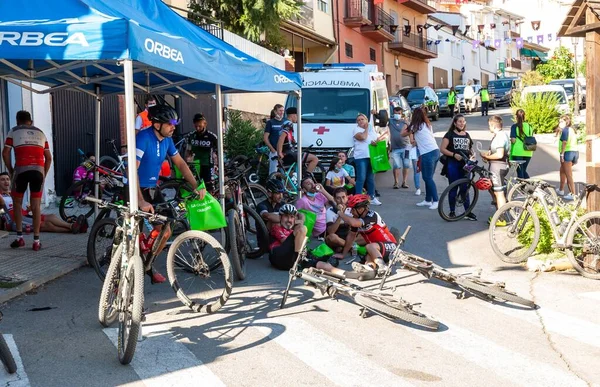 Cyclists Participate Tough Mountain Mtb Challenge Desafio Conquista Vera Runs — Stock Photo, Image