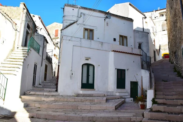 Typische Architektur Monte Sant Angelo Norden Apuliens Italien Oktober 2019 — Stockfoto