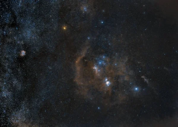 Una Vista Del Cielo Estrellado Desde Cosmos — Foto de Stock