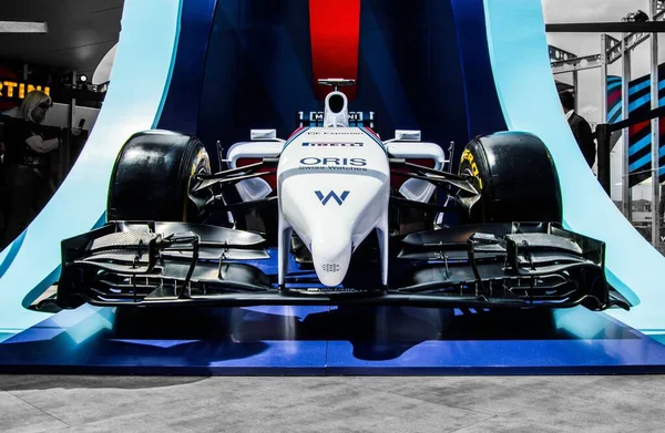 Martini Verseny Autó Kitéve Utcán Részleteket Williams Martini Vagyok — Stock Fotó