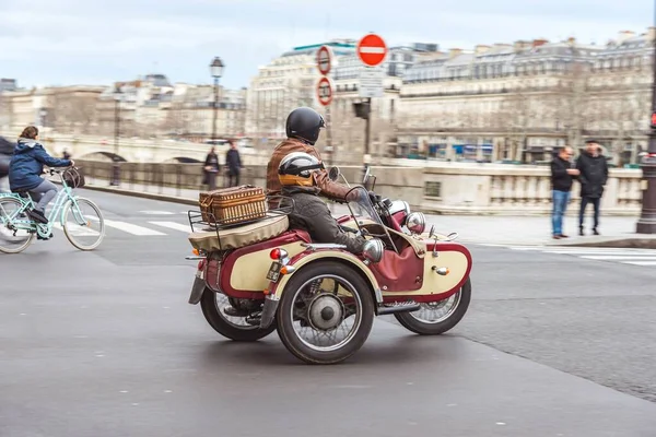 Classic Sidecar Motor Bike Restored Ural — Stock Photo, Image