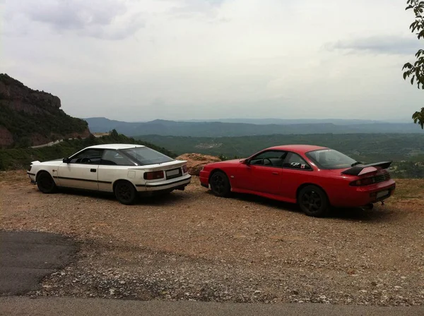 Klasické Japonské Rally Auto Ulici Toyota Celica — Stock fotografie