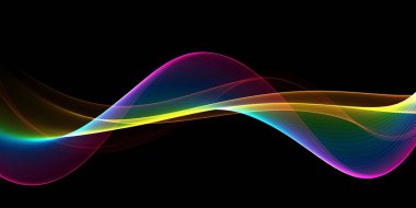 Güzel soyut gökkuşağı ışık dalgası fütüristik arkaplan