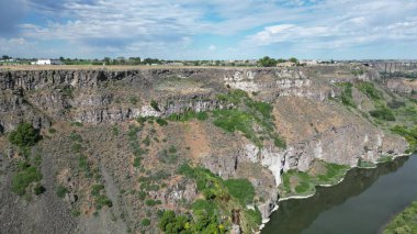 Yılan Nehri Kanyonu 'nun güzel manzarası. Idaho, Birleşik Devletler.