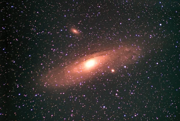 Яркие Блестящие Обои Галактики Андромеды — стоковое фото