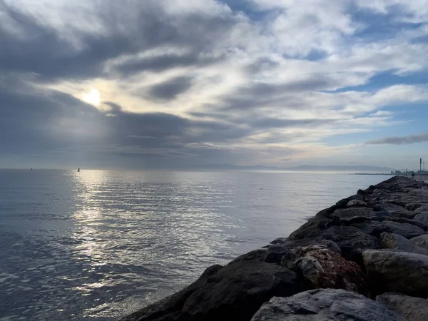 Beautiful Sunrise Reflection Sea — Stockfoto