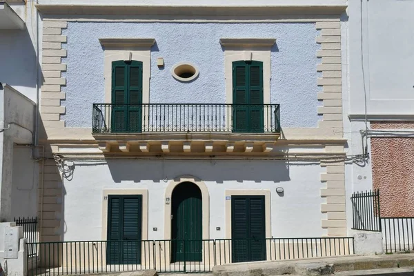 Facade House Santa Cesarea Terme Apulian Village Province Lecce Italy — Stock fotografie