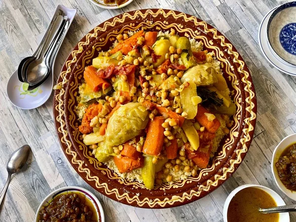 Delizioso Couscous Del Venerdì Pranzo — Foto Stock