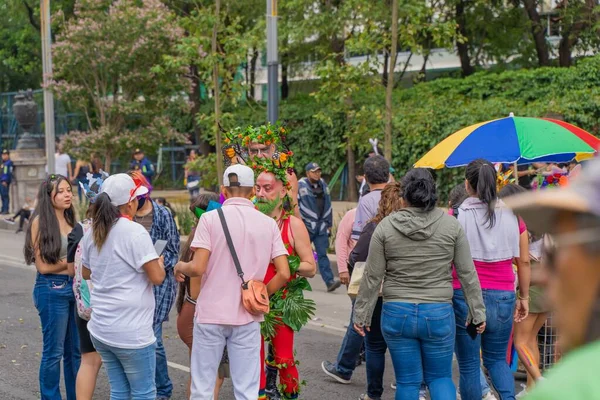Città Del Messico Messico Giugno 2022 Migliaia Persone Alla Pride — Foto Stock