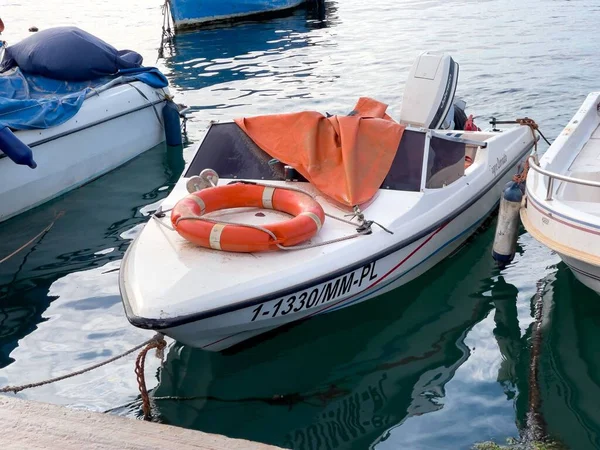 Barcos Pesca Estacionados Porto — Fotografia de Stock